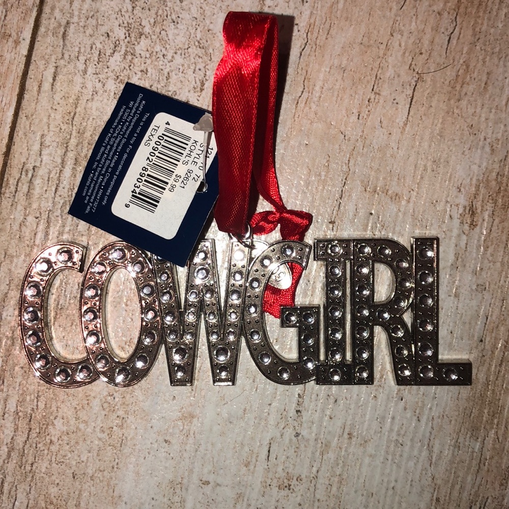 NEW!!! COWGIRL DECORATIVE ORNAMENT